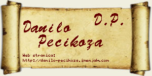 Danilo Pecikoza vizit kartica